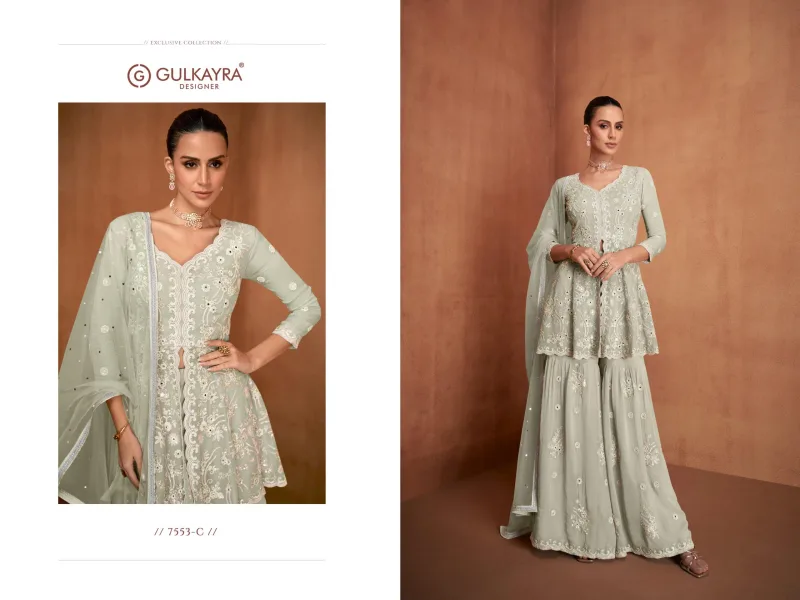 Siyona By Gulkayra Georgette With Embroidery Designer Indo Western 